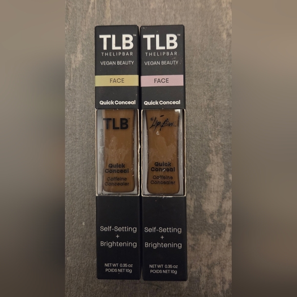 Set of 2 New The Lip Bar Quick Conceal Caffeine Concealer Mocha - Picture 1 of 6